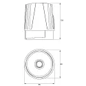 Rutec Projekt LED module CORU-80 POWER with plug, voltage constant 31W 3655lm 4900K 40° CRI 90 dimmable