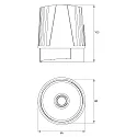 Rutec Projekt LED module CORU-80 POWER - PORK / FRUIT with plug, voltage constant 31W 3311lm 3000K 40° CRI 90 dimmable