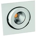 Indbygningslampe RINCA COB svingbar, drejelig, konstant strøm IP20, hvid dæmpbar 8W 694lm 2700K 25° CRI 90-100