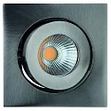 recessed luminaire RINCA COB swivelling, rotatable, current constant IP20, brushed iron dimmable 8W 694lm 2700K 25° CRI 90-100