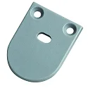 end cap UP20/11 half round, with feed-in option, aluminium