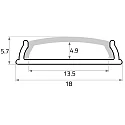 Rutec Projekt U-profil BENDABLE FUP18/6B flad, bøjelig, aluminium