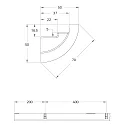 Rutec Projekt skumbærer PU VOUTE 5X5 / 2M rund, hvid