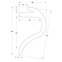 Rutec Projekt skumbærer PU VOUTE 14X8 / 2M, hvid
