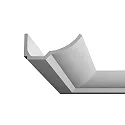 skumbærer PU VOUTE 7.4X17.3 / 2M rund, hvid