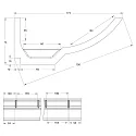 Rutec Projekt skumbærer PU VOUTE 7.4X17.3 / 2M rund, hvid