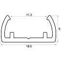Rutec Projekt mounting profile VARDAFLEX IP68 RGB, transparent