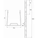 Rutec Projekt Profil VARDAFLEX SVQ/TVQ - INOX V4A/AS316 - 1M, rustfrit stål
