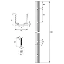 Rutec Projekt Profil VARDAFLEX NEON / PLATIN SVQ/TVQ - 45° TILTED - 2M tilbøjelig, aluminium