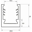 Rutec Projekt Monteringsskinne VARDAFLEX PLATIN Q - SILICONE ANOLE BLACK- 1M fleksibel, hvid