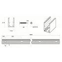 Rutec Projekt Monteringsskinne VARDAFLEX NEON MINI - 2M, aluminium
