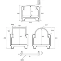 Rutec Projekt U-profil HIGH 23/18 - 2M høj, aluminium anodiseret