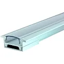 Profil i kraveform FLAT 23/12K - 2M flad, aluminium anodiseret