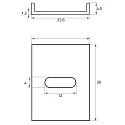 Rutec Projekt Monteringsbeslag PFH405/8 / PFH415/8 / PFH455, aluminium