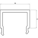 Rutec Projekt tilbehør profil dæksel PFH405/8 / PFH415/8 / PFH425 / PFH435 / PFH455 - 2M, hvid mat 200cm