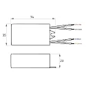 Rutec Projekt LED driver OUTDOOR 700MA / 3-6W konstant strøm, omskiftelig, hvid