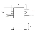 Rutec Projekt LED driver 350MA / 3-8V DC / 1.1-2.4W konstant strøm, omskiftelig, hvid