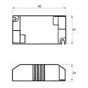 Rutec Projekt LED driver 350MA / 3-36V DC/ 1-8W konstant strøm, omskiftelig, blå