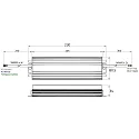 Rutec Projekt LED driver 199.2W ACTIVE PFC voltage constant, switchable, aluminium