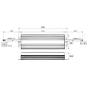Rutec Projekt LED driver 400.8W ACTIVE PFC konstant spænding, omskiftelig, aluminium