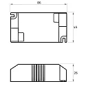 Rutec Projekt LED driver 500MA / 1.5W-10W / ACTIVE PFC konstant strøm, omskiftelig, blå