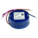 LED driver 600MA / 4.8W-7.2W / ACTIVE PFC rund, med åbent kabel, konstant strøm, dæmpbar, blå