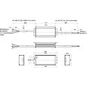 Rutec Projekt LED driver 186-277V AC/DC / 24V / 75W voltage constant, switchable, aluminium