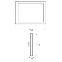 Rutec Projekt Berøringspanel LCD RGB DMX TOUCHSCREEN 5 kanal, DMX-styresignaludgang