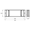 Rutec Projekt Dæmper 1-10V IN / PWM OUT / 12V-120W / 24V-240W 1 kanal, PWM-dæmpningsudgang, blå