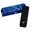 controller RF 12V/24V - 240W/480W - SINGLE COLOUR 1-fold, 4 kanal, blå, sort