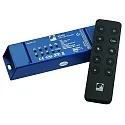 controller RF 12V/24V - 240W/480W - RGBW 4 kanal, RGBW, med fjernbetjening, blå, sort