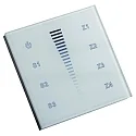 Berøringspanel 4 ZONES SINGLE COLOUR DMX TOUCH GLASS 4 kanal, DMX-styresignaludgang, hvid