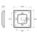 Rutec Projekt Radio vægkontakt 2 ZONE RF SINGLE COLOUR 2 kanal, med radio-udgang (RF), hvid