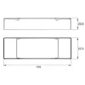 Rutec Projekt DALI dæmper DC DALI-2 DT6 12/24V MULTI COULOUR MASTER OLED 4 kanal, programmerbar, blå