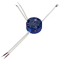 DALI dæmper DALI-2 PUSH DIM DT6 / AC 9W / 350-700MA / SINGLE COLOUR rund, konstant strøm, 1 kanal, blå