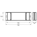 Rutec Projekt Skift af aktuator ZIGBEE 12V/24V 240W/480W DOUBLE COULOUR 2X2 2-fold, 2 kanal, ZigBee styrbar, blå