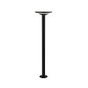 genopladelig solcellelampe KEOPE GROUND med sensor IP65, grafit grå