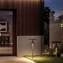 SIGOR genopladelig solcellelampe PLANET B  med sensor IP65, grafit grå