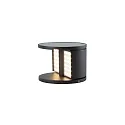 genopladelig solcellelampe SWING med sensor IP65, grafit grå