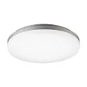 LED Loftlampe CIRCEL, Ø22cm / højde 5cm, IP44, 15W 3000K 1000lm, sølv