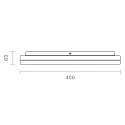 SIGOR LED Ceiling luminaire CIRCEL, Ø40cm / height 6.3cm, 38W 4000K 2800lm, IP20, silver