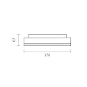 SIGOR LED Ceiling luminaire SPLIT, 270mm, 18/24W, 3000/4000K, IP54, 110°, 2000/2500lm, black