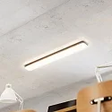 SIGOR Loftlampe PLANK IP54, sølv dæmpbar