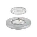 SIGOR Loftlampe CIRCEL 22 IP54, sølv 