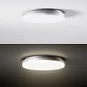 SIGOR ceiling luminaire CIRCEL 27 with motion detector IP54, silver 