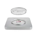 SIGOR overflade lampe SQUARE 27 med sensor IP54, sølv 