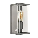 Outdoor Wall luminaire NULATERN, 230V, IP54, 29 x 14 x 16cm, E27 max. 15W, die-cast aluminum, anthracite