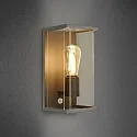 SIGOR Udendørs Væglampe NULATERN, 230V, IP54, 29 x 14 x 16cm, E27 maks. 15W, trykstøbt aluminium, antracit, uden bevægelsessensor