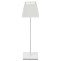 Batteri bordlampe NUINDIE firkantet, CCT Switch, dæmpbar IP54, snehvide dæmpbar