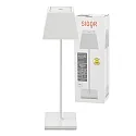 SIGOR battery table lamp NUINDIE square, CCT Switch, dimmable IP54, snow white dimmable